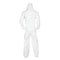 Kleenguard Disposable Coveralls, Large, MICROFORCE* Barrier SMS Fabric, White, 24 PK KCC49123 - alternate 3